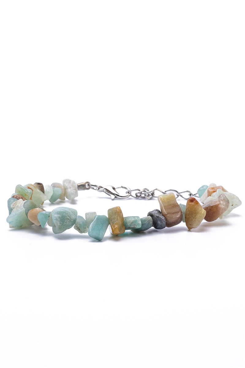 Women's Aquamarine Natural Stone Bracelet - Multicolor #363309