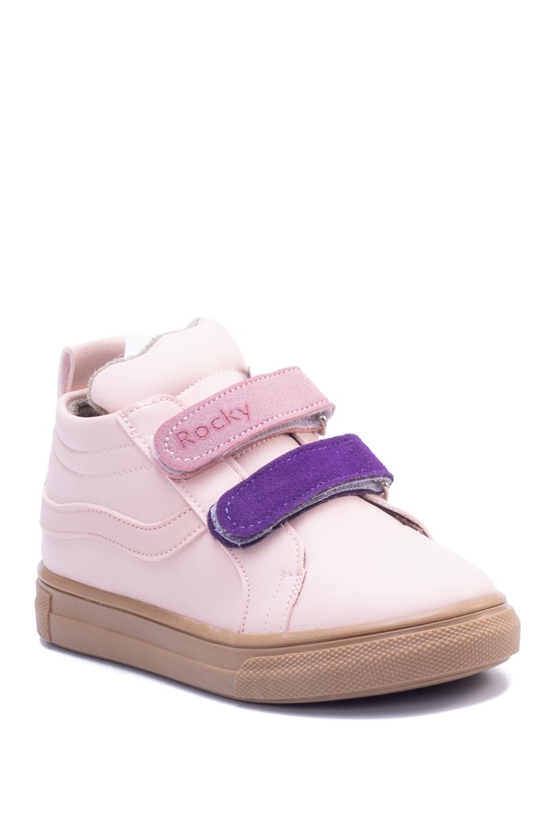 Children's Short Velcro Boots RK002 - Light Pink #362775