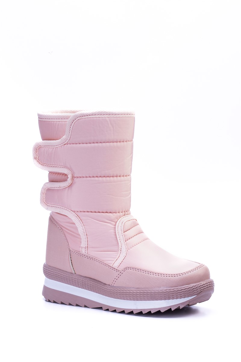 TW115 Velcro Kids Boots - Pink #365779