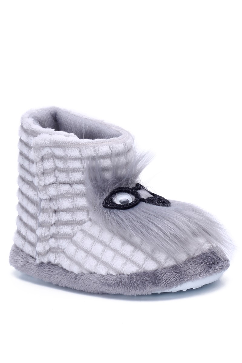 Kinder Hauschuhe PN03 - grau #363343