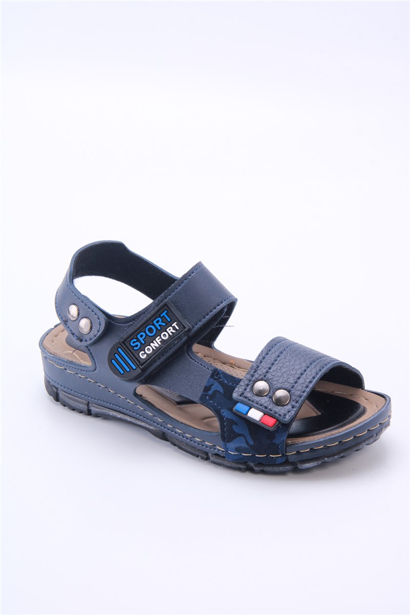 Children's Velcro Sandals 1018 - Dark Blue #360024