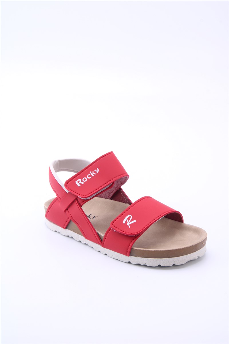 Children's Velcro Sandals 112 - Red #360046