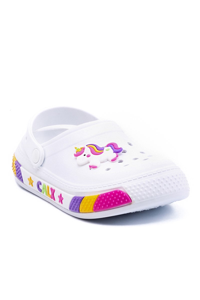 Children's Clog Sandals CL03 - White #360755