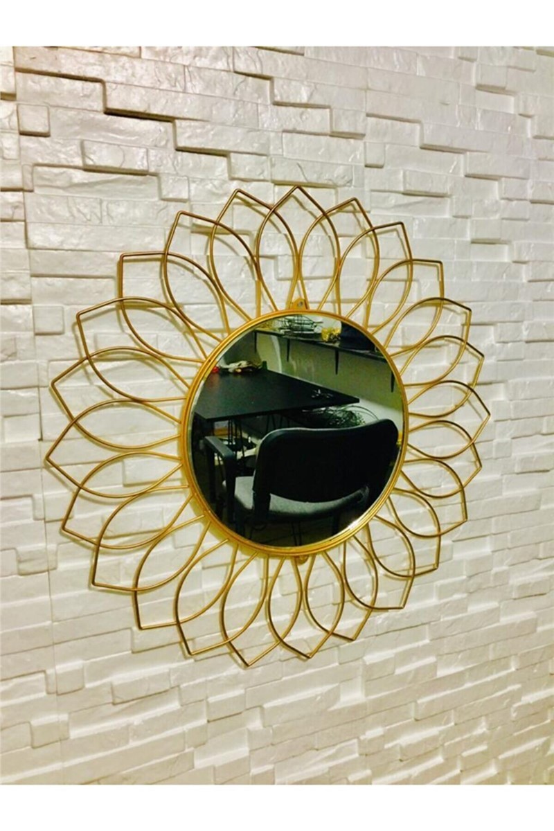 Specchio decorativo da parete 75x75 cm - Golden #365764