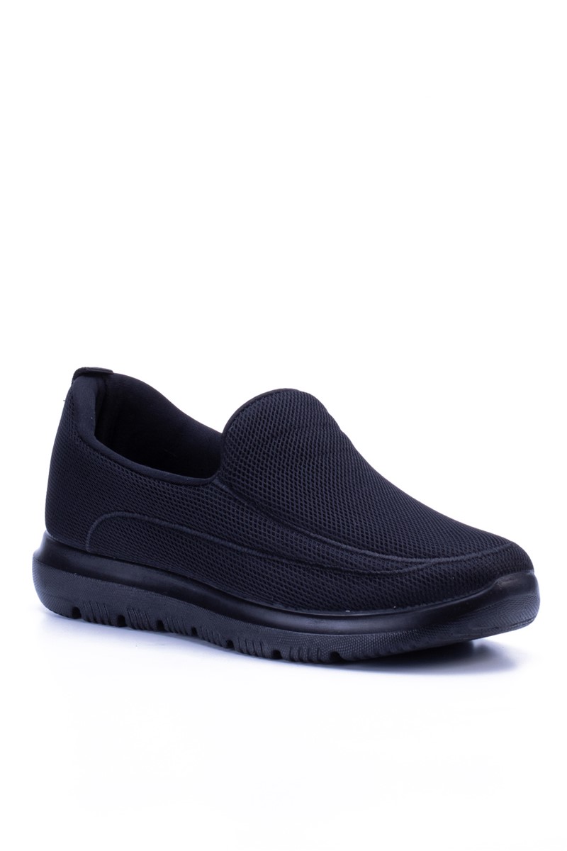 Men's Textile Sports Shoes 1124 - Black #367450