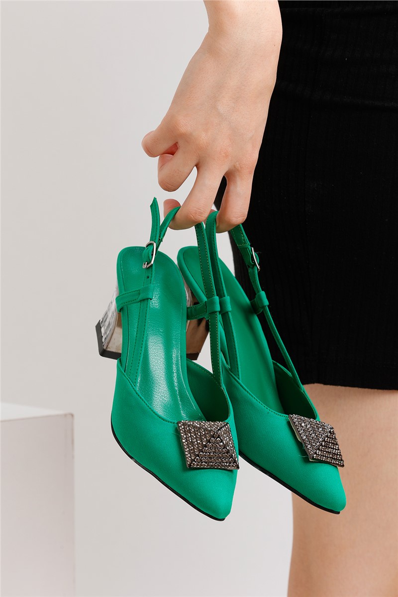 Ženske elegantne cipele BY15A - zelene #371826