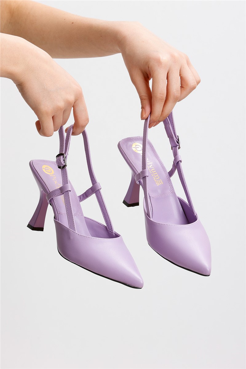 Women's Heeled Shoes 2098 - Purple #371782