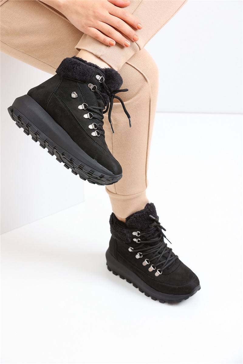 1015 Scrawl Lined Women's Boots - Black #363259