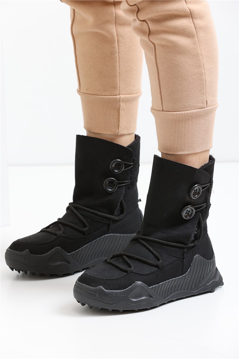 Scrawl Lined Women's Boots 501 - Black #363247