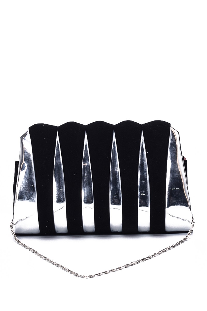 Ladies Elegant Bag CN005 - Silver-Black #364193