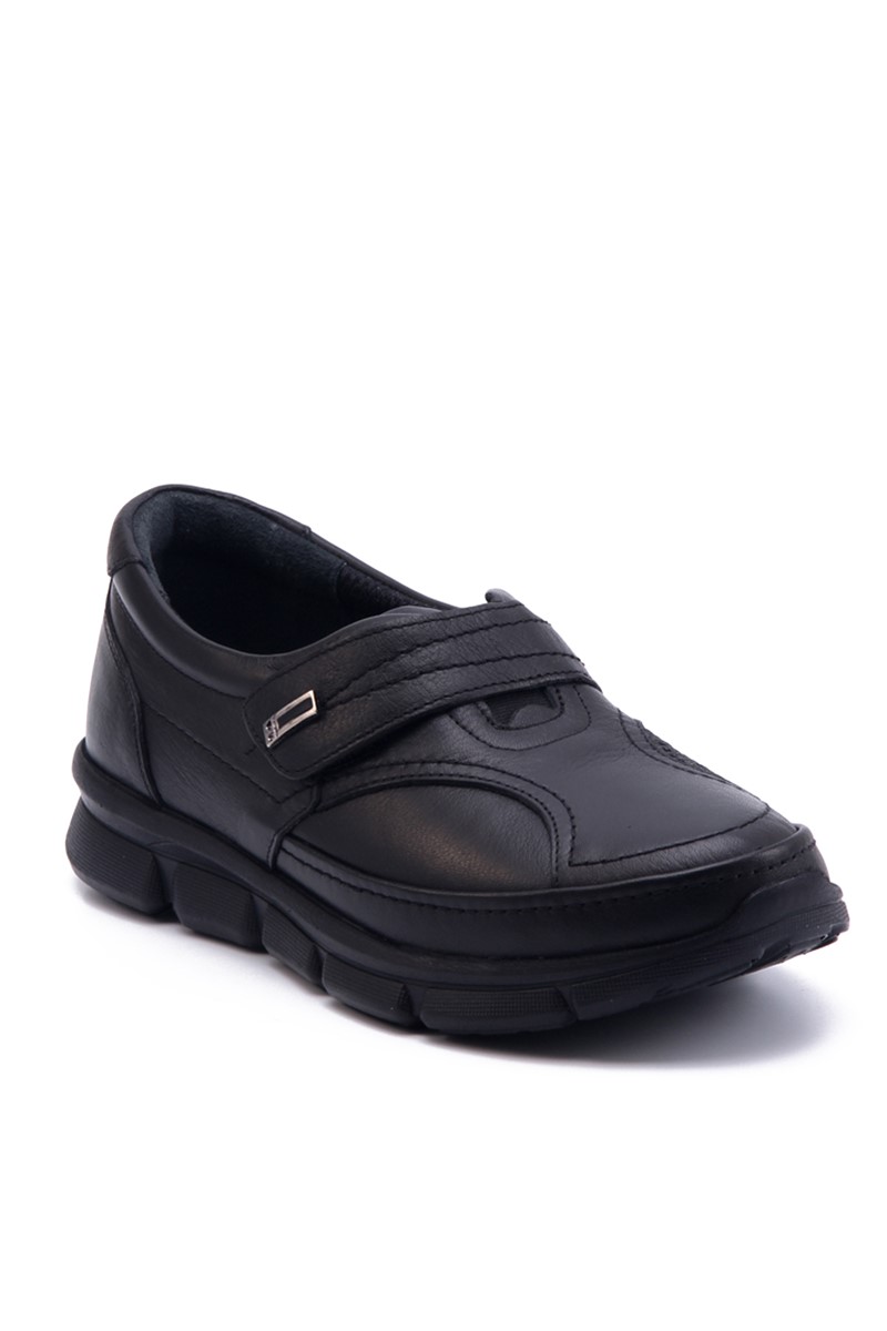 Women's Genuine Leather Shoes 604 - Black #360454