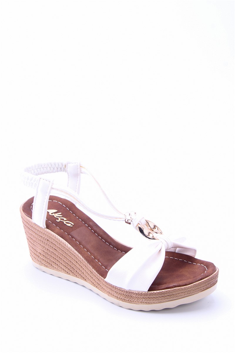 Women's Full Sole Sandals 7036 - White #360518
