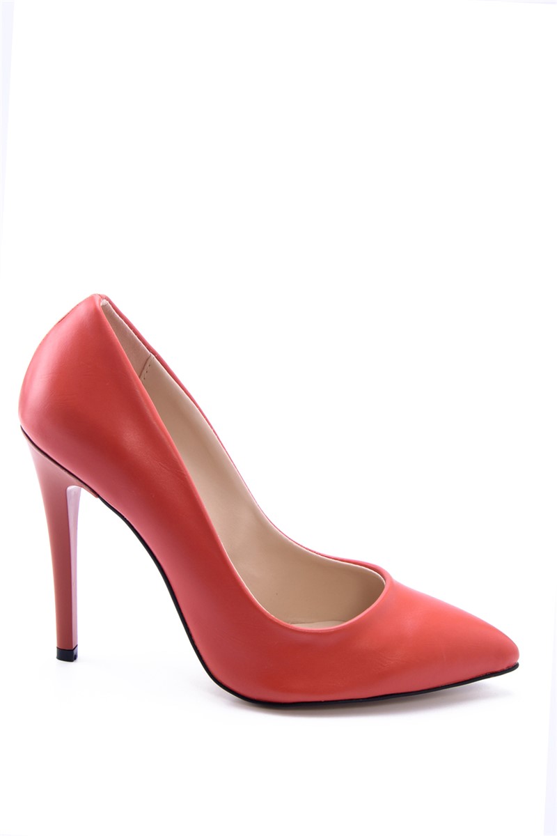 Women's Elegant Heeled Shoes 7040 - Orange #360531