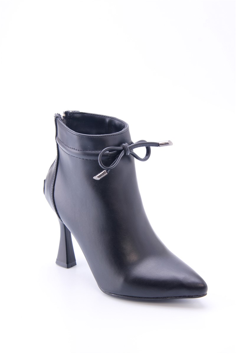 Women's Slim Heel Boots EM2287 - Black #360818