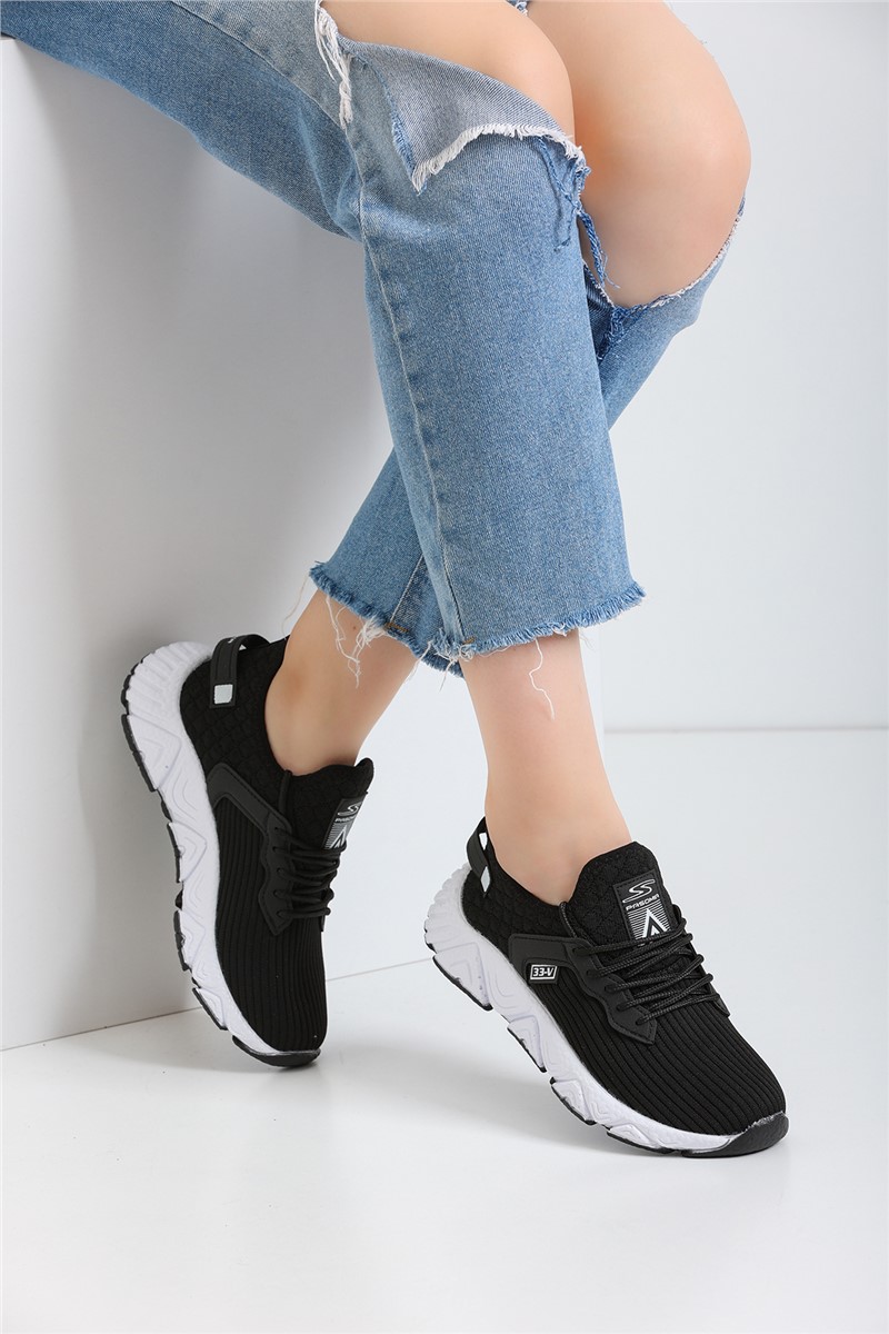 Ženske sportske cipele EM041 - crna s bijelom #364316
