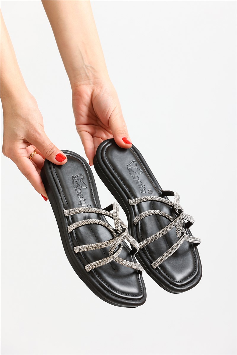 Women's 440 Full Sole Slippers - Black #369994
