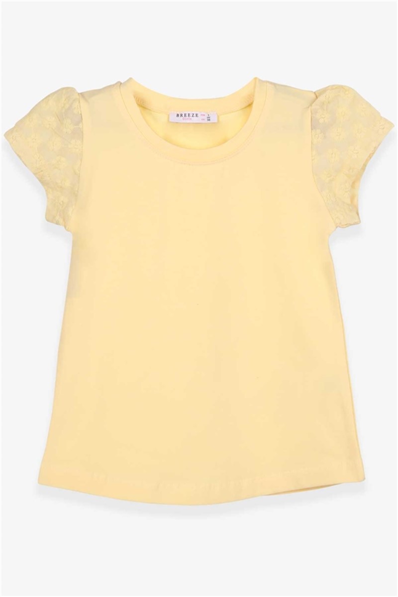 Children's t-shirt for girls - Yellow #379359