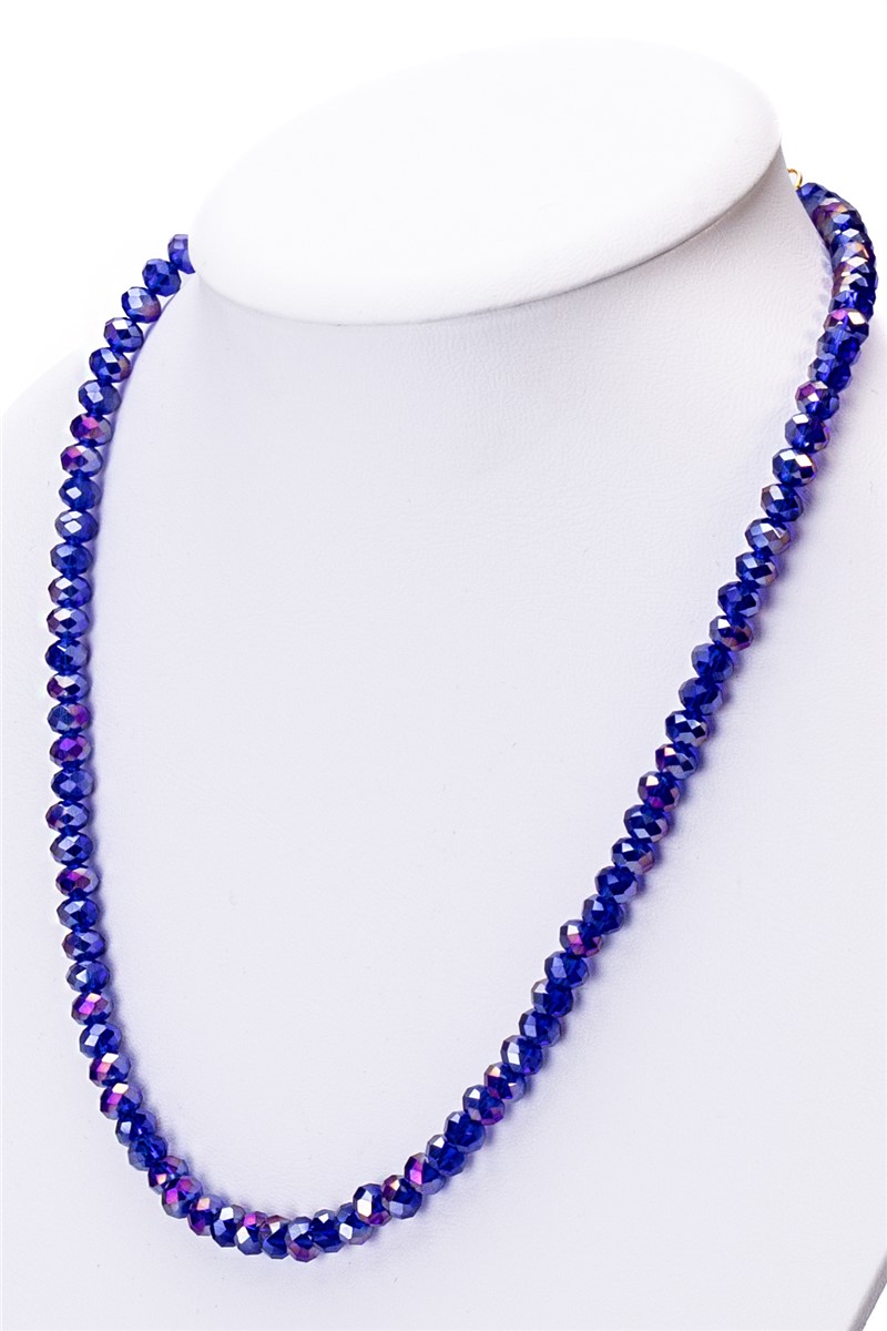 Women's Crystal Necklace - Blue #363291