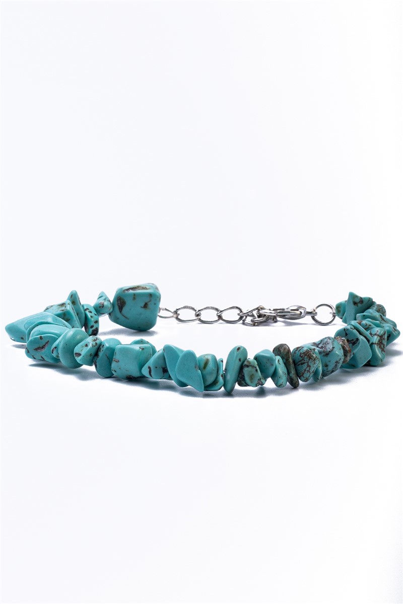 Women's bracelet made of natural stone Turquoise - Light Blue #363310