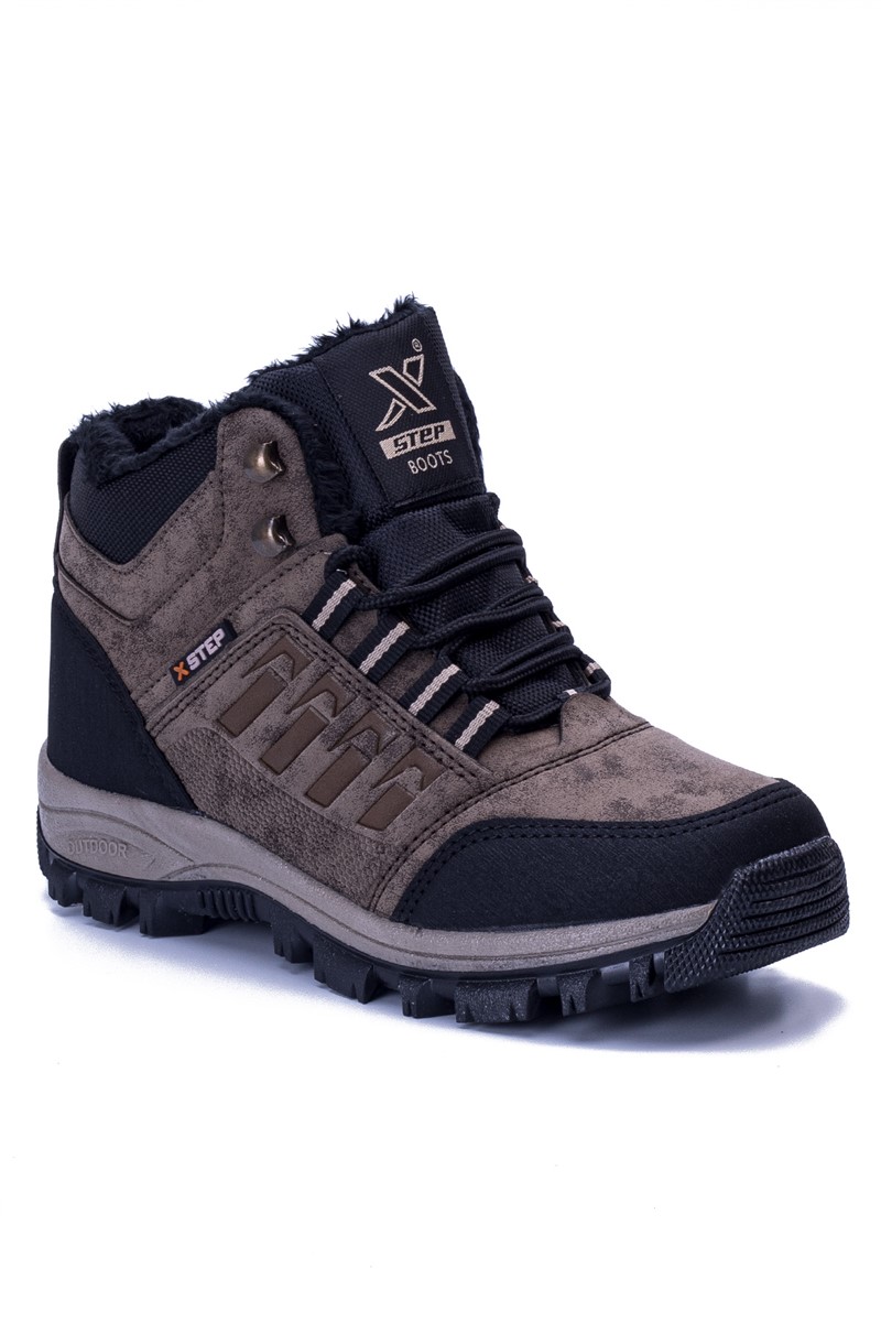 Unisex Lace Up Boots EZX6 - Mink #362765