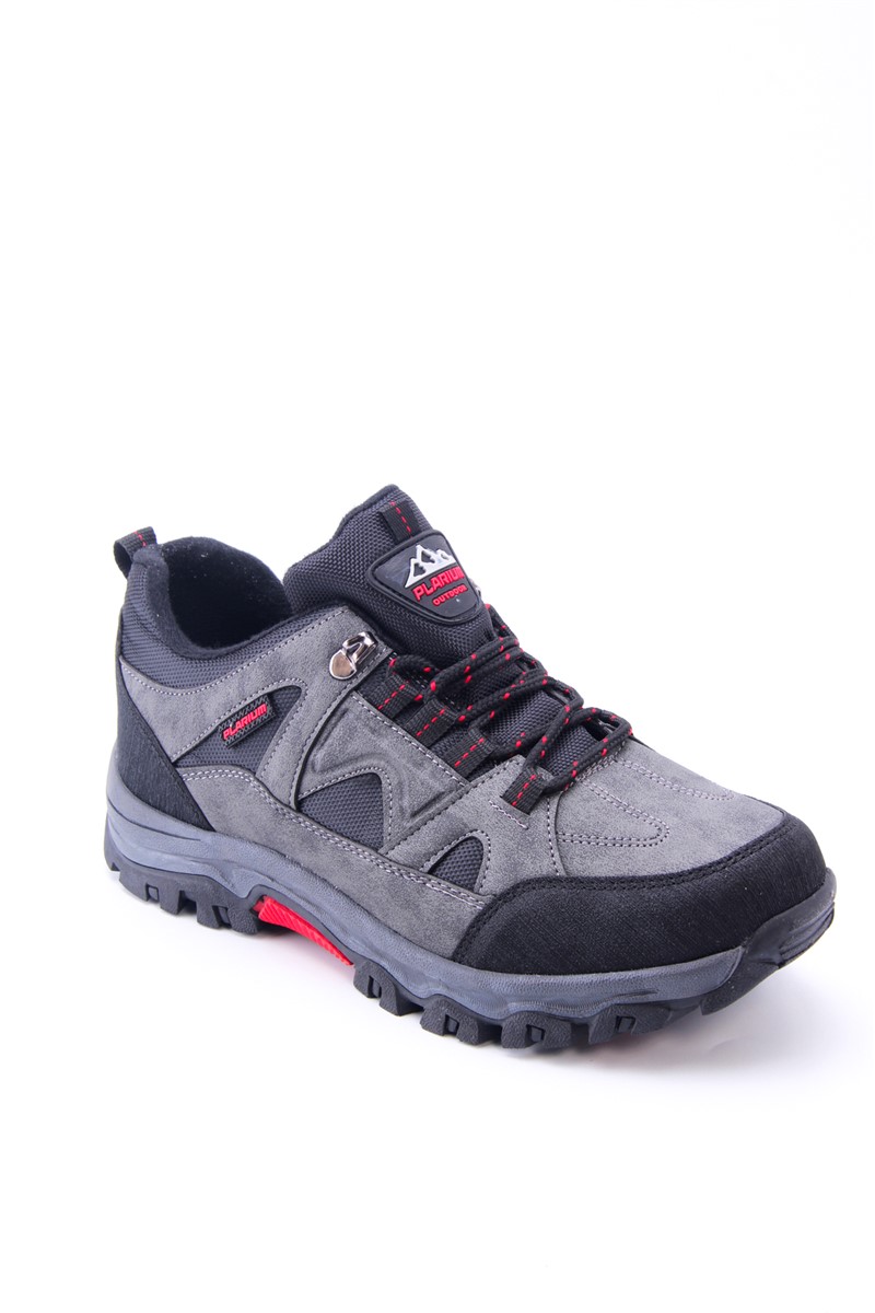 Unisex Hiking Boots 405 - Smoke Gray with Black #360308