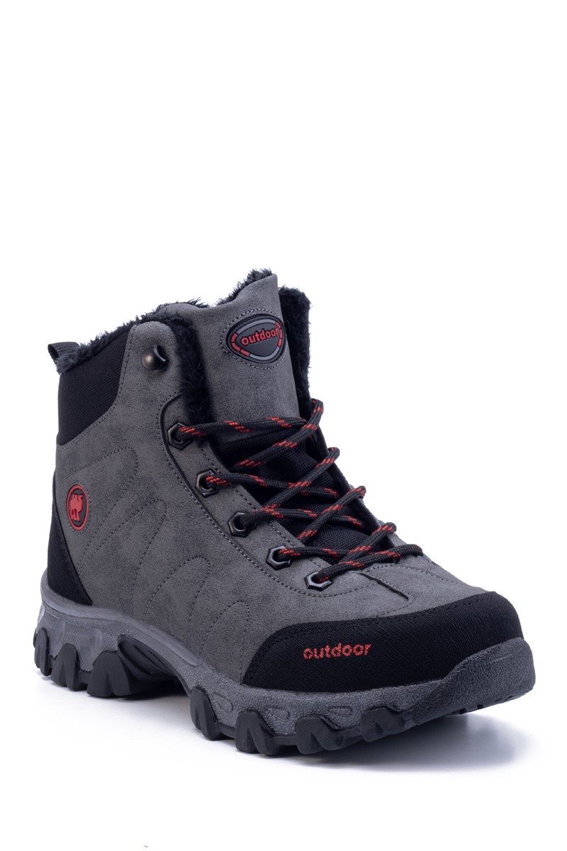 Botas de Caminhada Unissex 4054U - Cinza Fumo #361570