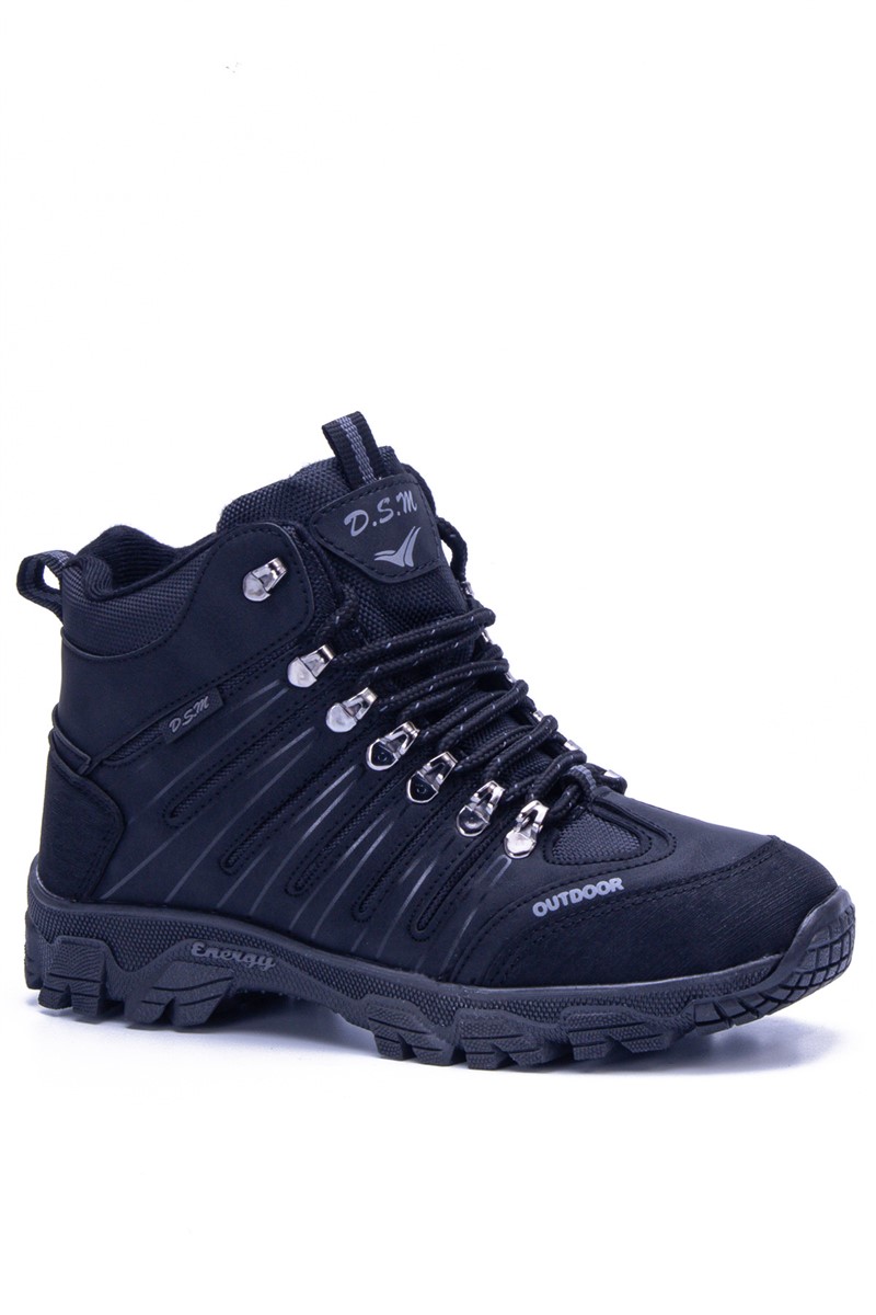 Unisex Hiking Boots DSM2 - Black with Smoke Gray #364307