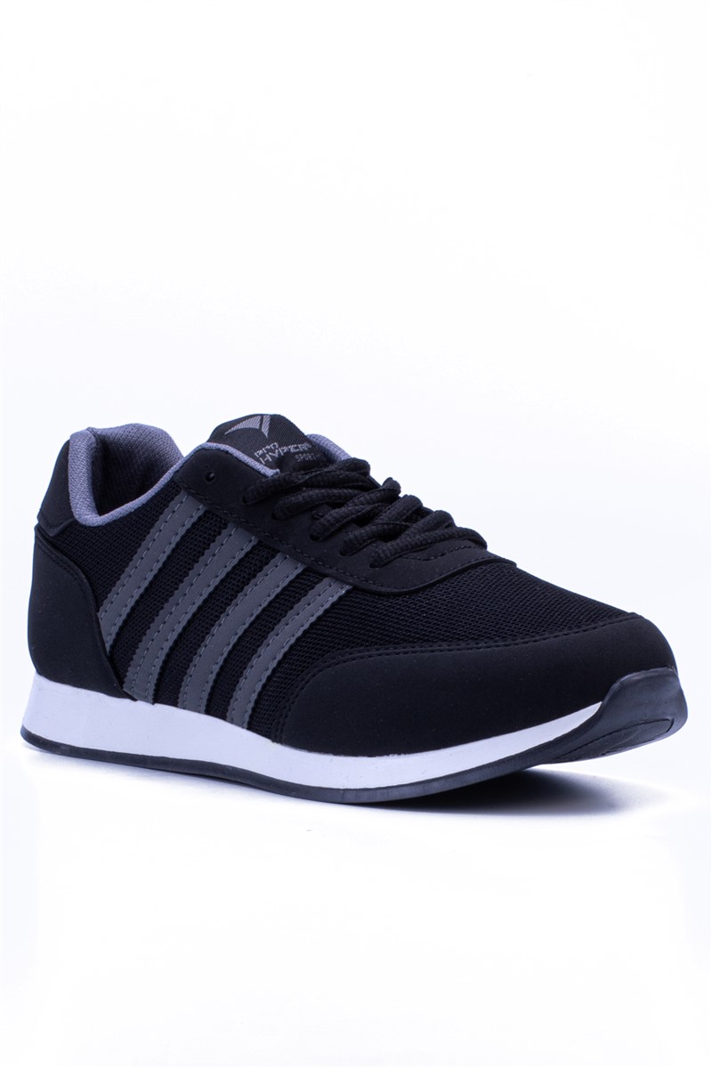 Unisex 1802 Lace Up Sports Shoes - Black #371747