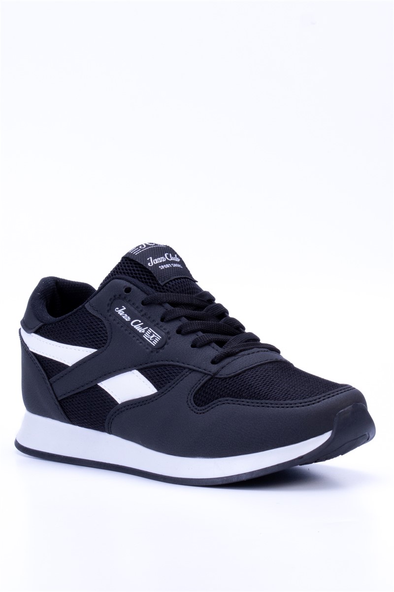 Unisex Sports Shoes JC01 - Black with White #367501