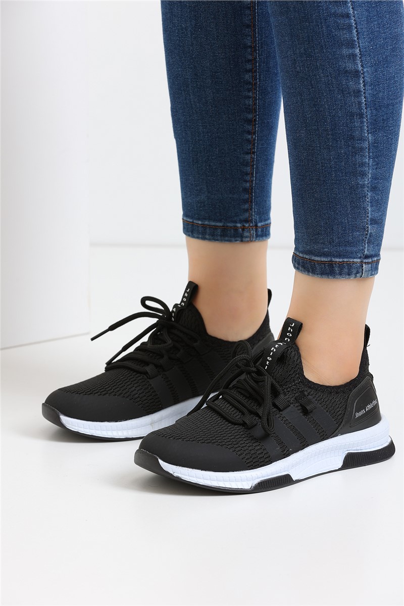 TNT Textile Unisex Sports Shoes - Black #364392