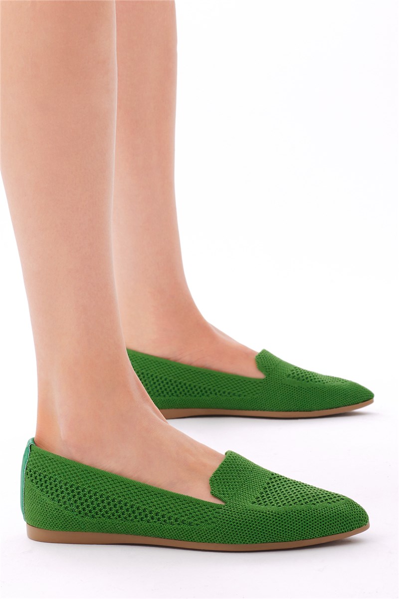 Women's Loafers - Green #399763