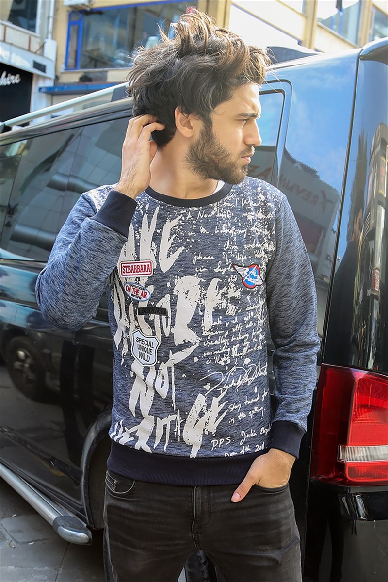 Men's Sweatshirt - Navy Blue #285102