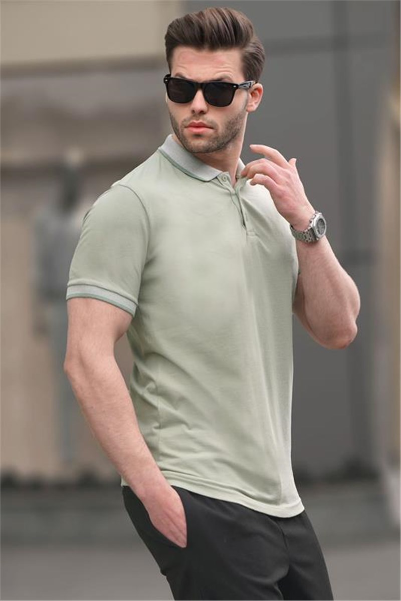 Men's Regular Fit T-Shirt 6105 - Color Reseda #395010