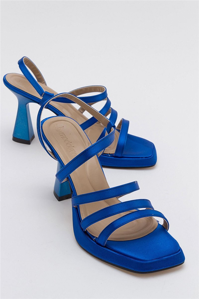Sandálias Plataforma Femininas - Azul Brilhante #382856