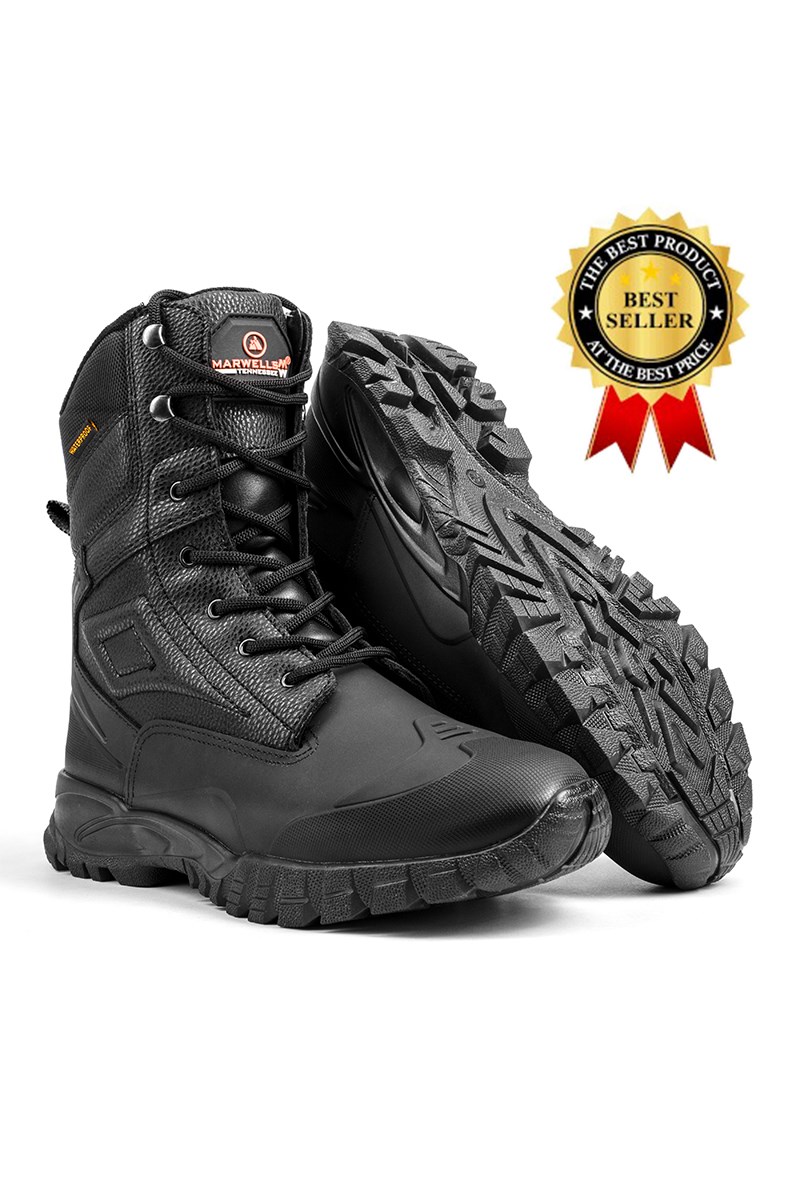 MARWELLS Men's Tactical boots - Black 20230918003