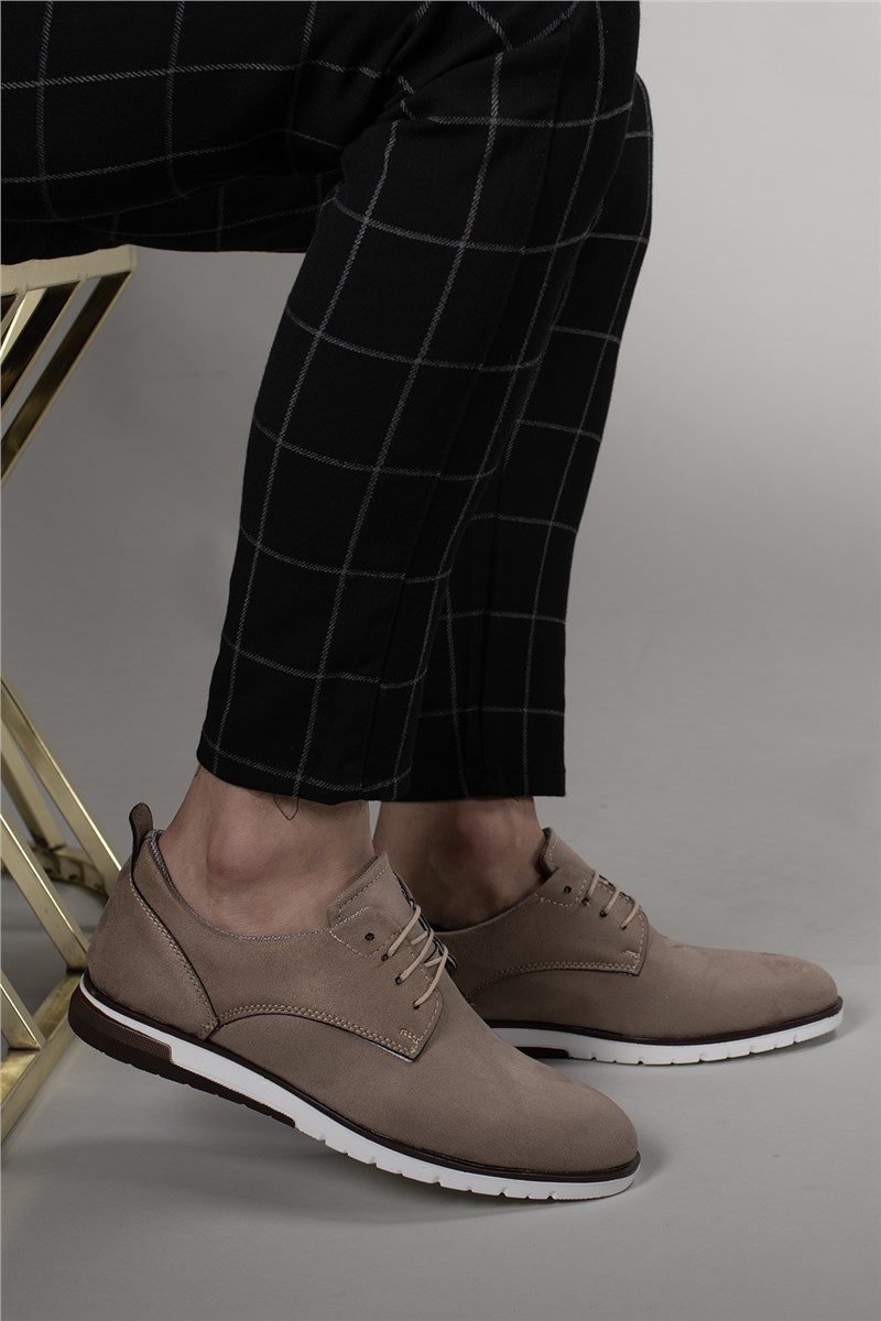 Euromart Men s Suede Casual Shoes 0012206 Color Mink 402603