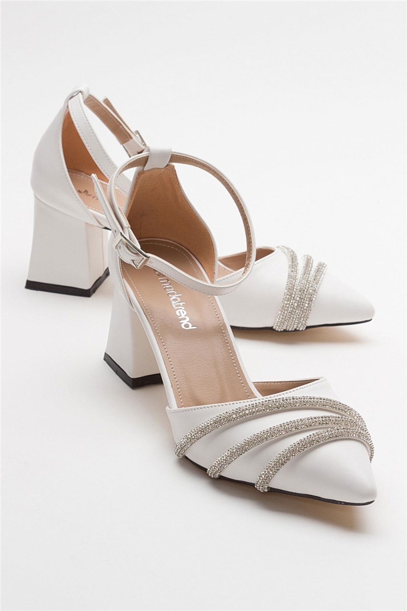 Ženske elegantne sandale - Bijele #385598