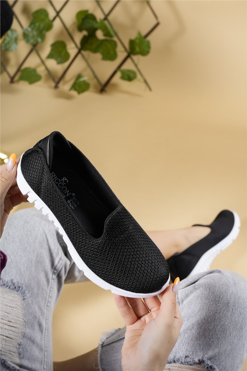 Women's Sports Shoes 0012901 - Black with White #402372