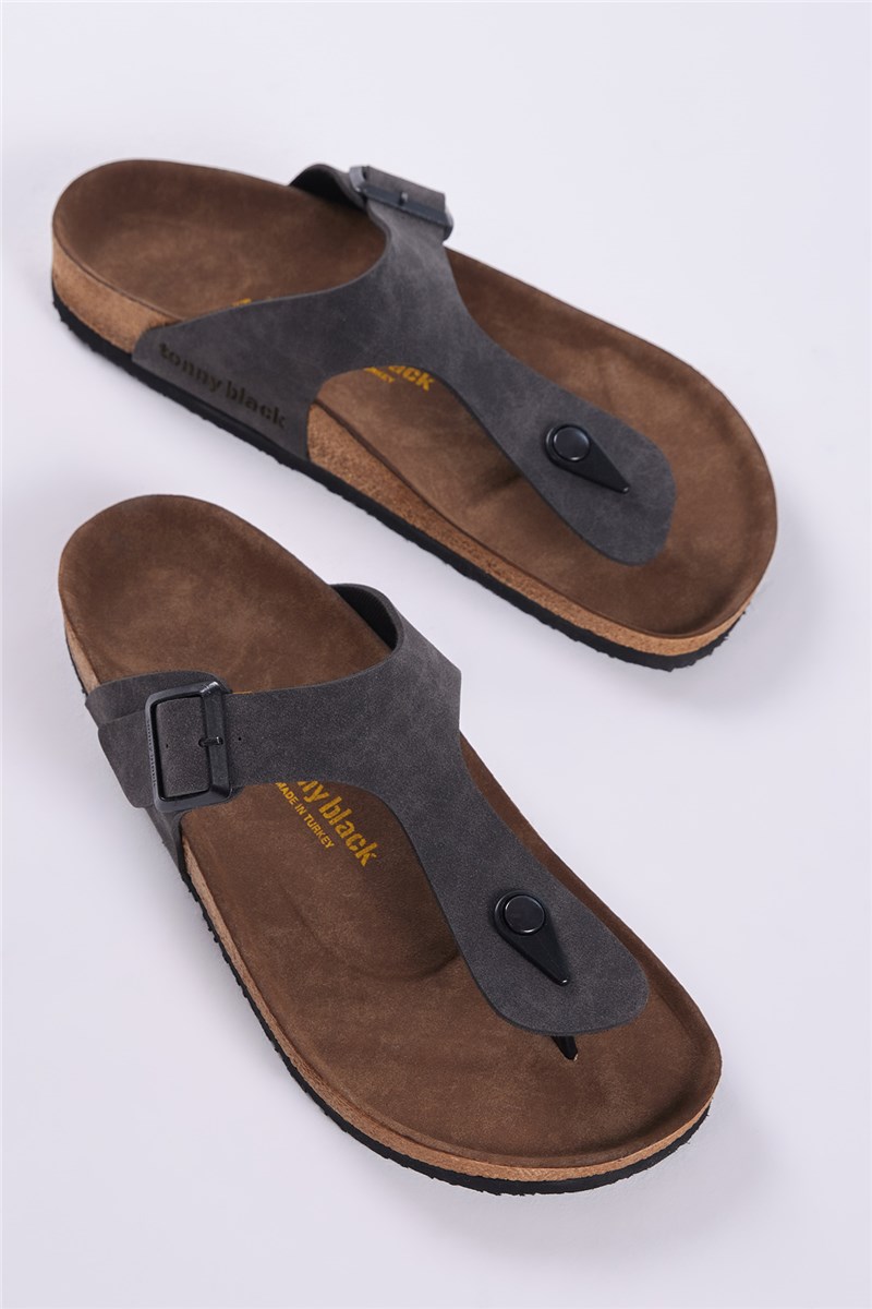 Unisex Casual Slippers - Smoke Gray #399690