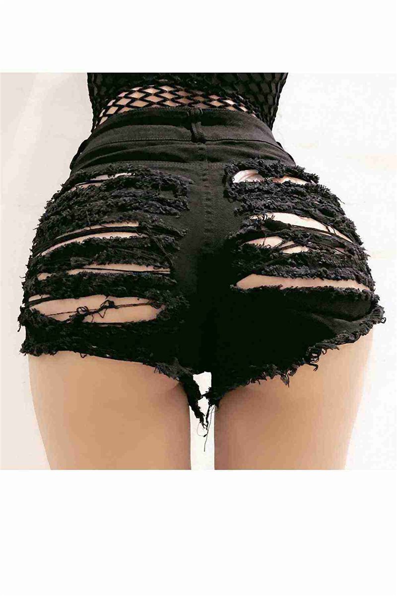 Women's Denim Shorts - Black #385812