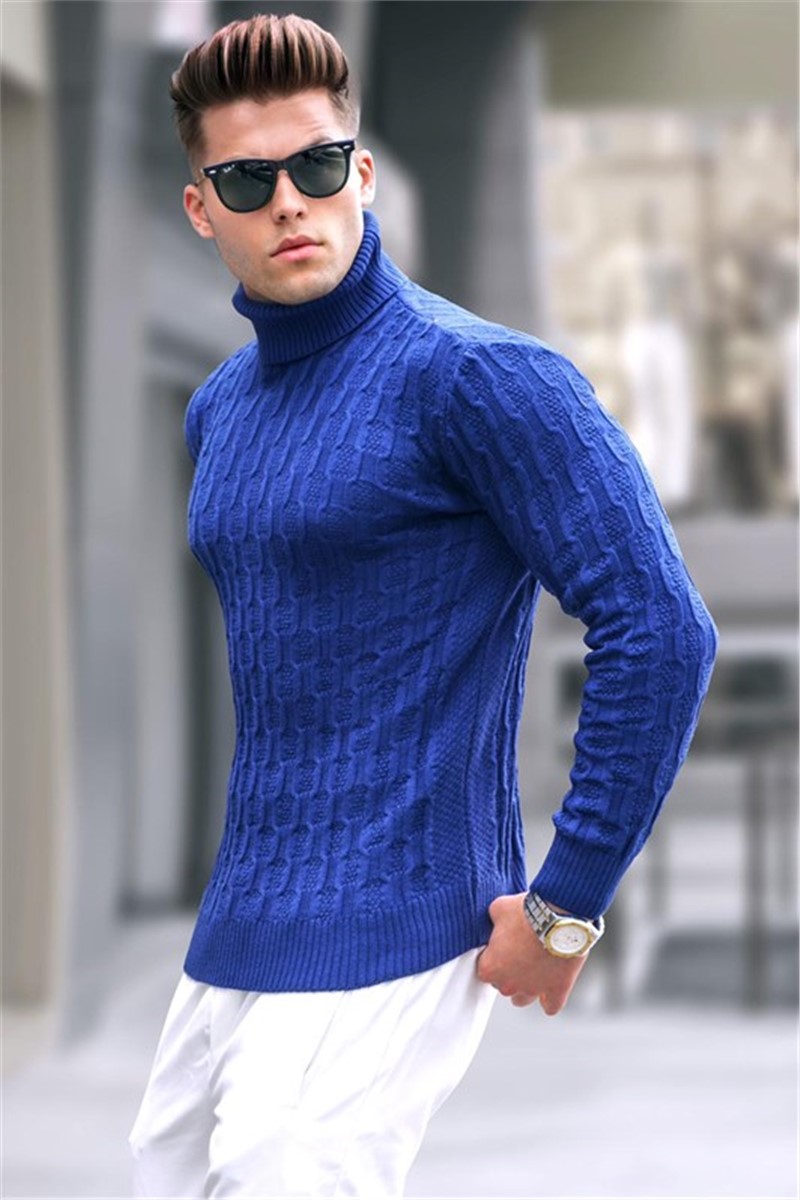 Muški džemper 5759 - plavi #332999