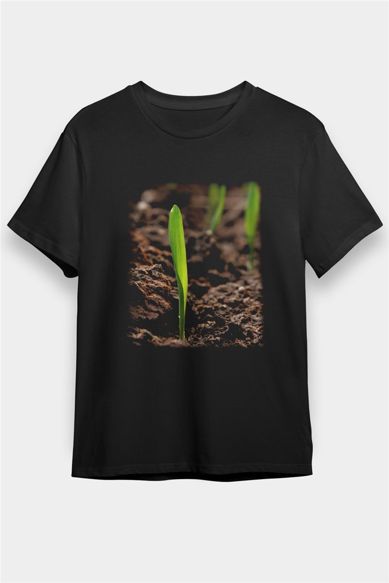 Unisex majica s printom  - Crna #372332