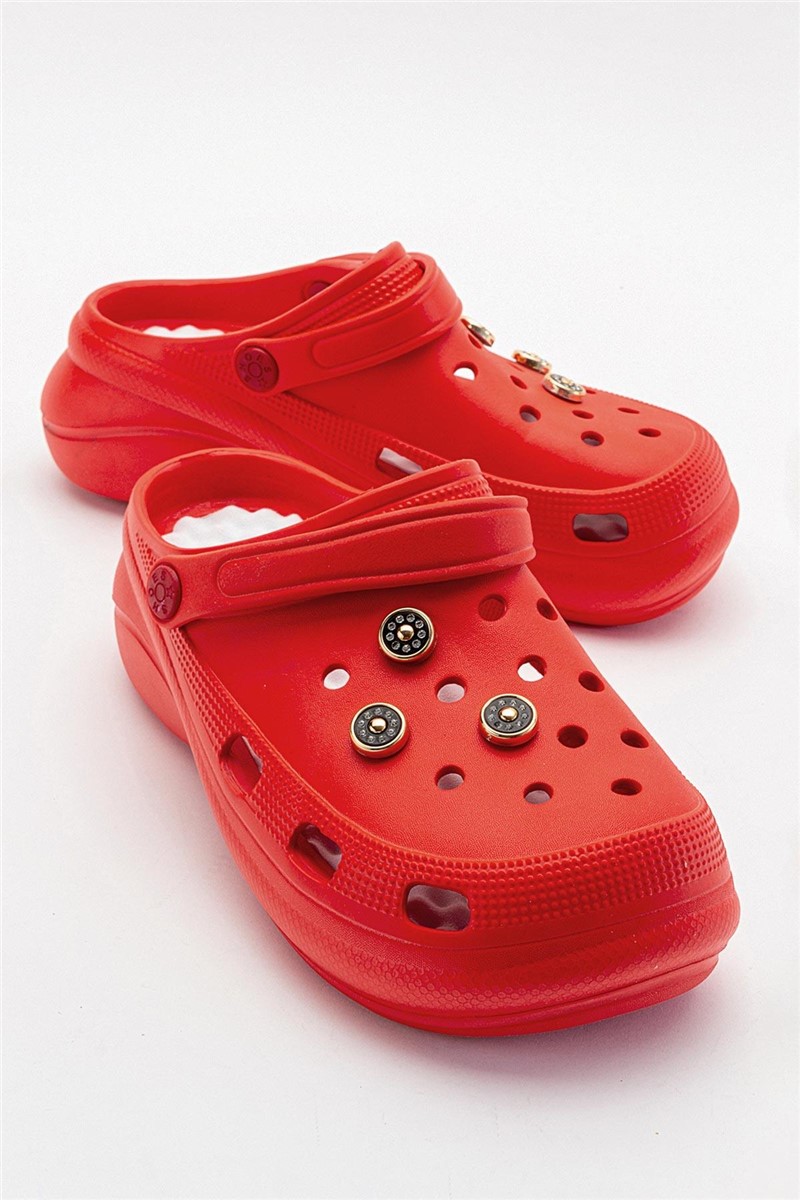 Clog-Hausschuhe für Damen – Rot #382803