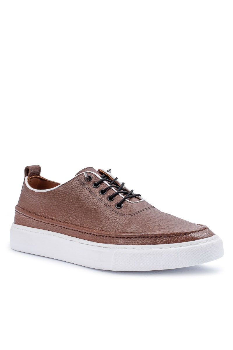 ALEXANDER GARCIA Men's Genuine Leather Casual Shoes - Brown 20230321085