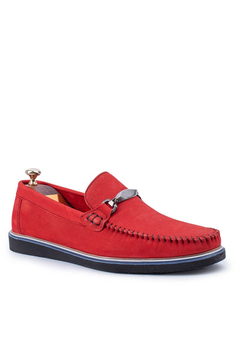 ALEXANDER GARCIA Sapatos masculinos de nobuck natural - vermelhos 20230321079