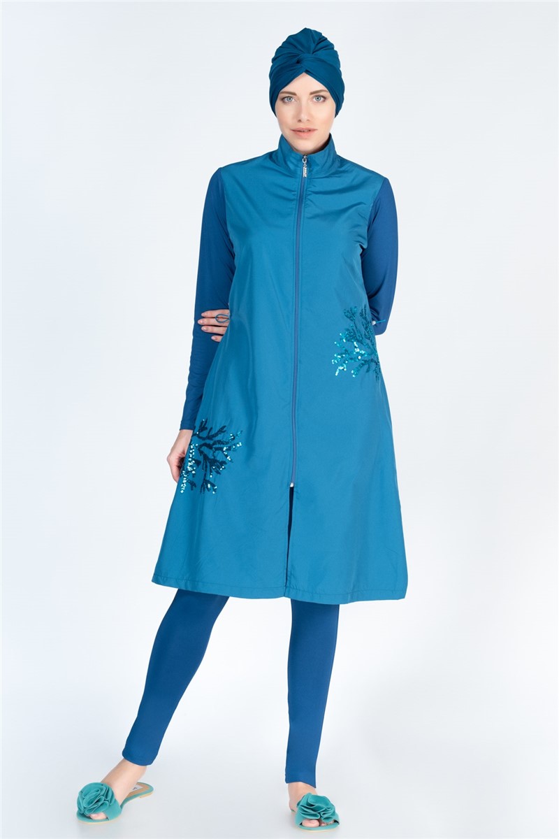 Women's Burkini Suit 366 - Blue #313115