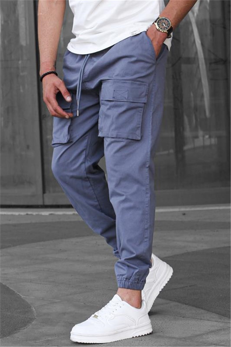 Muške jogger hlače 6812 - dimno sive #395303