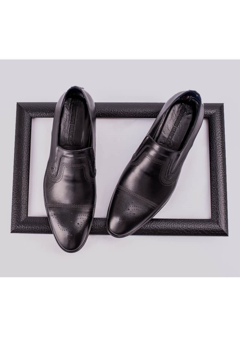 ANTONIO GARCIA Herren offizielle Lederschuhe  -  schwarz 202108355576