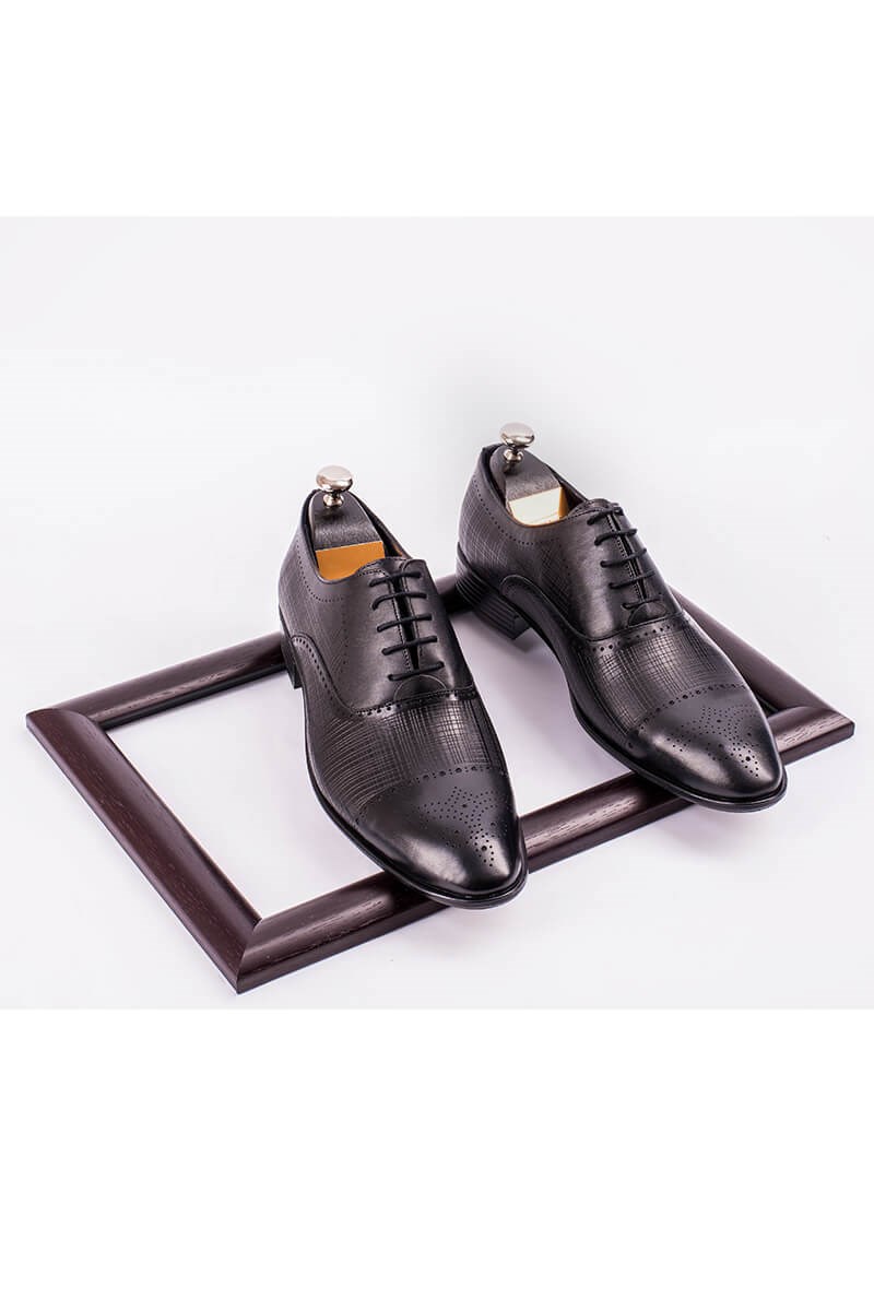 ANTONIO GARCIA Herren offizielle Lederschuhe  - schwarz 202108355582