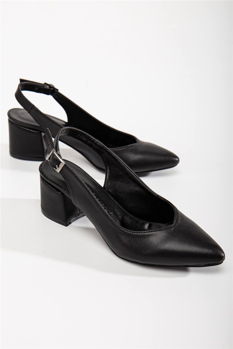 Women's Heeled Shoes - Black #367310